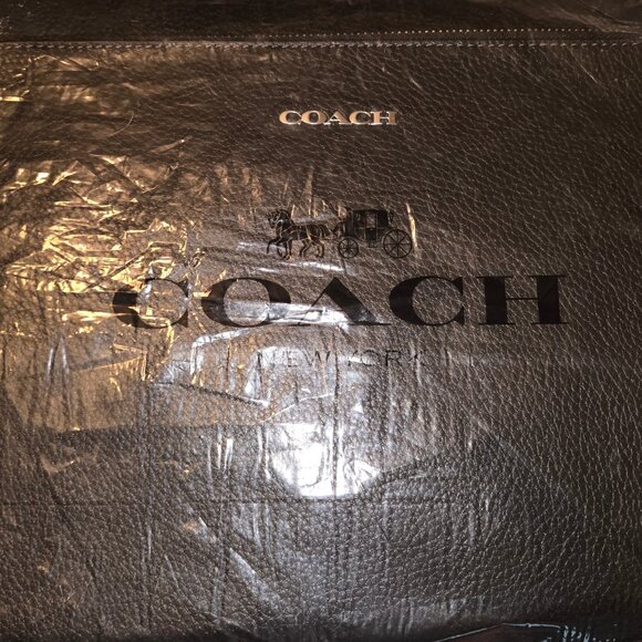 Coach Ethan Portfolio Leather Black – NWT - Picture 3 of 8
